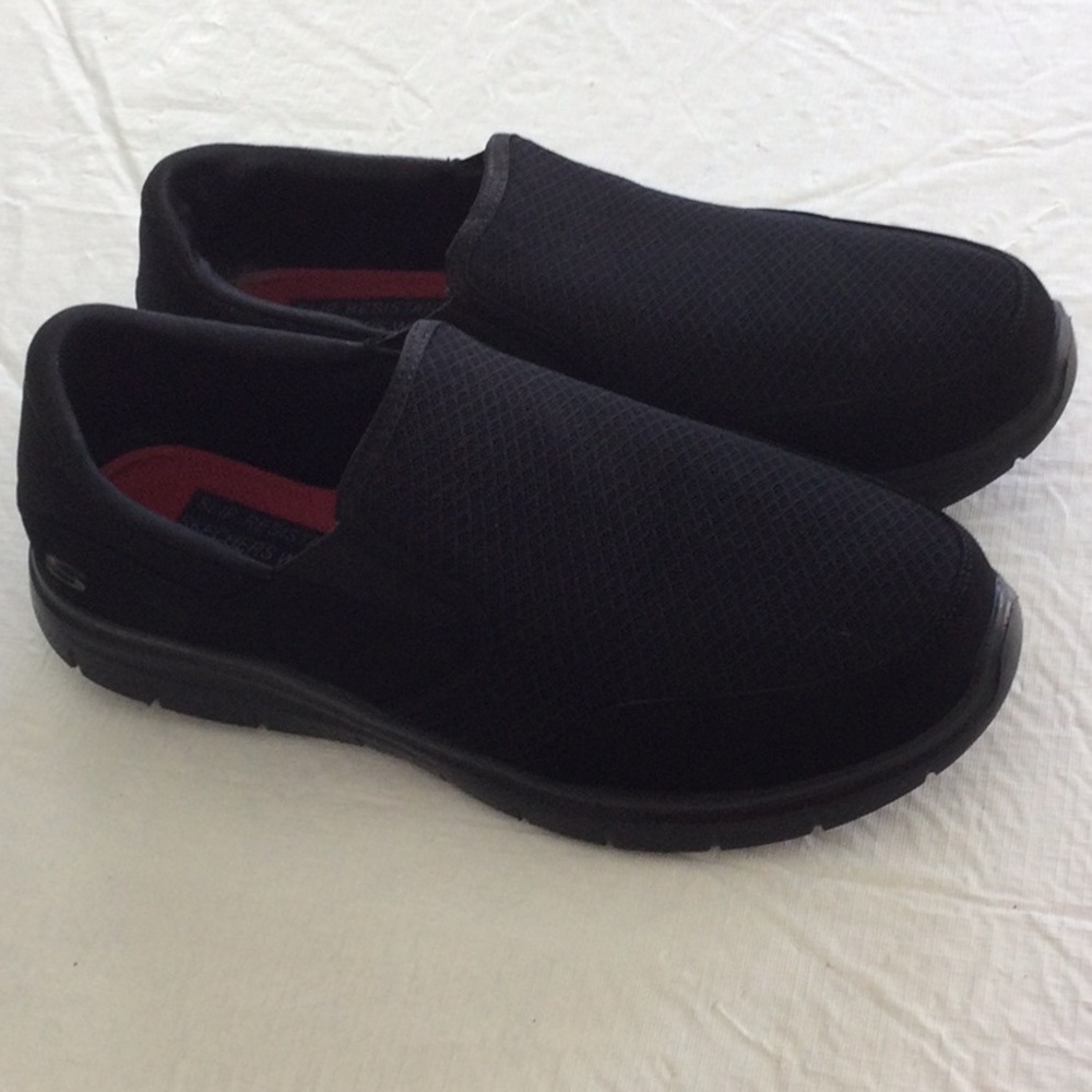 Men's Black Slip-Resistant Skechers Shoes NWOT